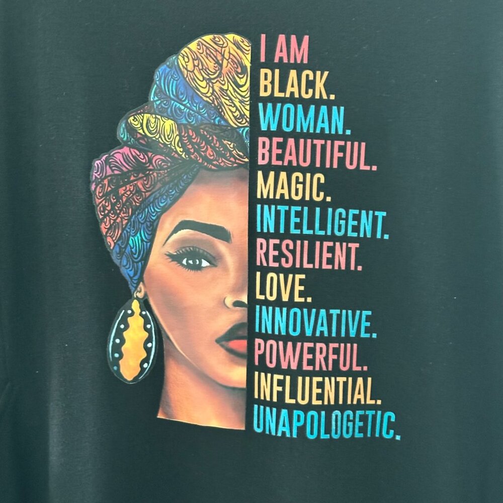 Black Woman Empowerment Graphic Tunic Dress XL - Picture 6 of 8